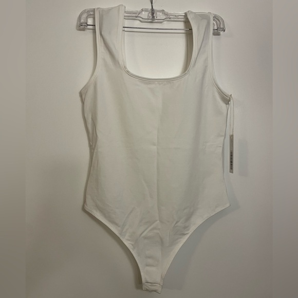Everlane White Square Neck Bodysuit - Picture 1 of 5